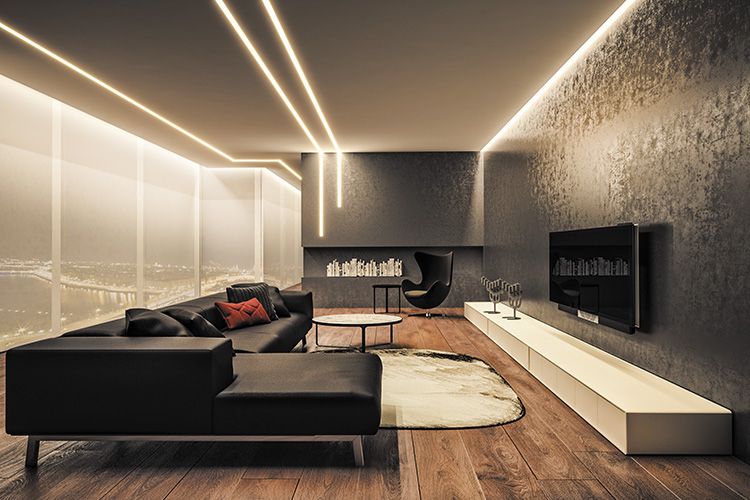 Встановлення LED підсвітка будинку та двору | Фасад | Паркан