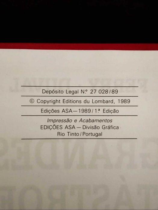 Livro "Histórias da História: Grandes Catástrofes" 1989 - 1° Edição