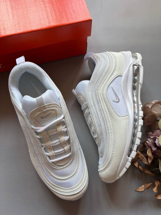 БЕЗ ПЕРЕДПЛАТ‼️38-45 Nike Air Max 97 White / vintage shox r4 dn
