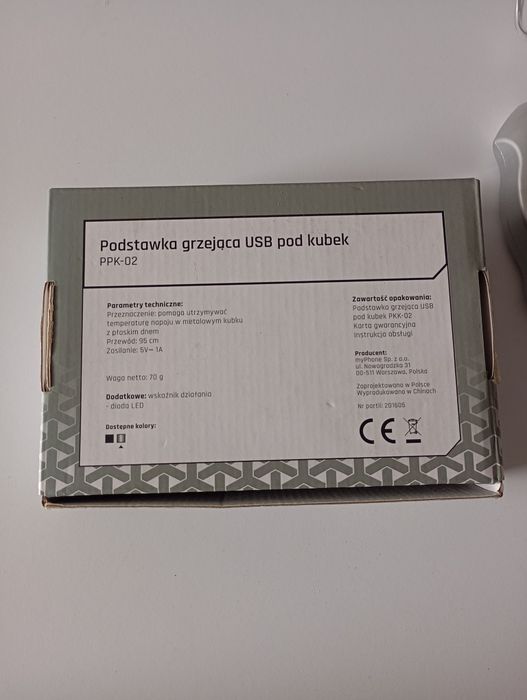 Podstawka grzejąca USB pod kubek
