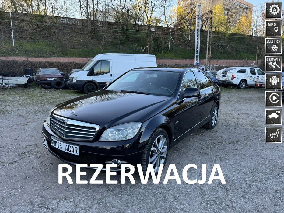 Mercedes-Benz Klasa C 1.8 KOMPRESSOR-184KM-Automat+Łopatki w kierownicy AMG-Navi-Kamera-Alu