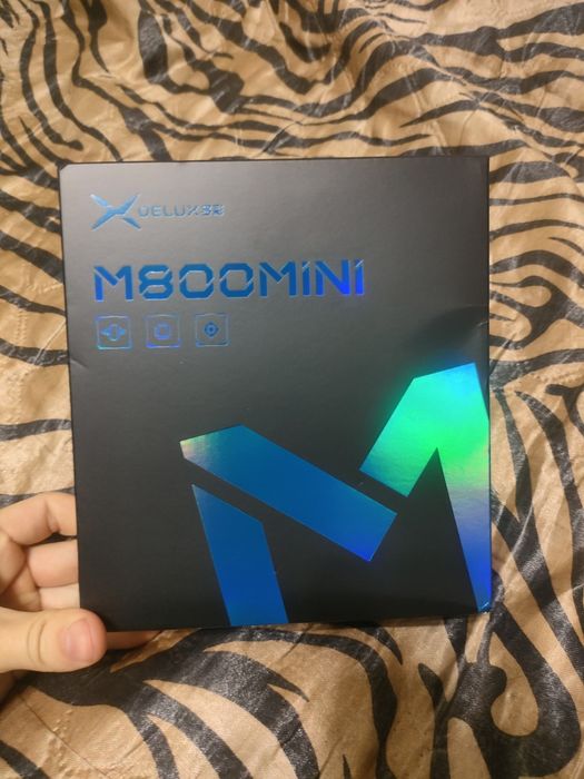 Игровая мышь Delux m800 mini Pro.3 цвета.Paw3395.Легкая.500mah.Новые#