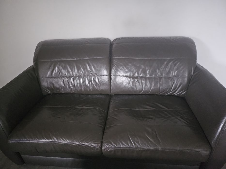 Zestaw wypoczynkowy skórzany