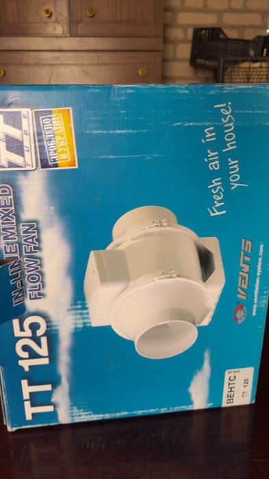 Насос канальный вентиляции кухни, дома, гаража