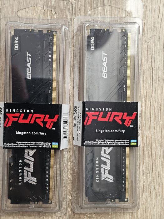 Оперативна пам'ять Kingston hyper X Fury 3200Mhz DDR4 16gb