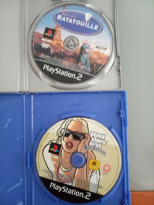 2 Jogos PS2 - Grand Teft auto San Andreas e Ratatouille*