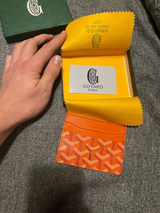 Porta-Cartões Goyard Laranja