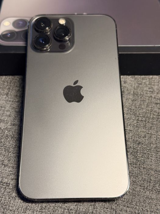 Iphone 13pro max 256GB, stalowy, ładowarka+kabel+etui