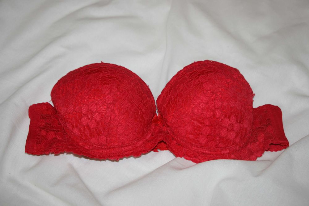 Soutien Vermelho Renda - 34B