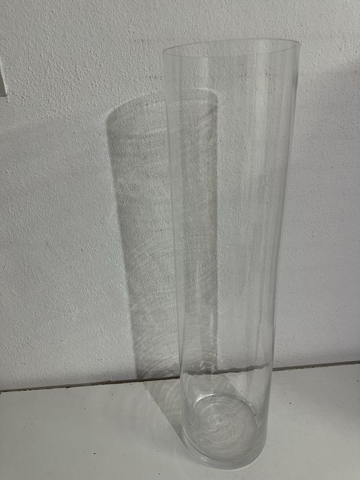 Jarra / vaso de vidro decorativo