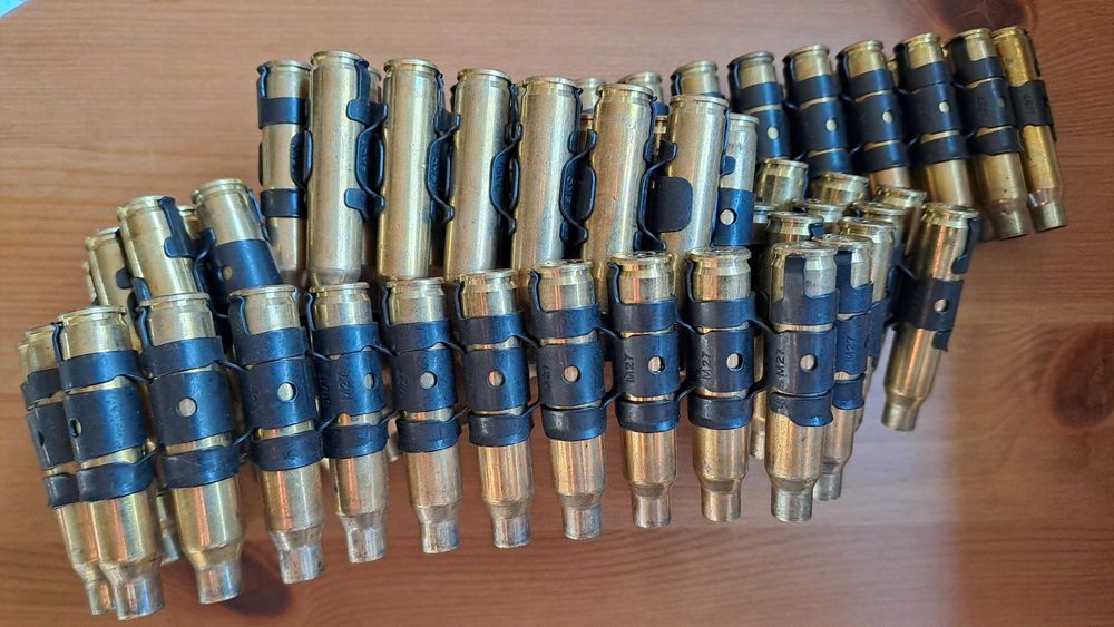 Bullet Belt pas z nabojami KAŻDA DŁUGOŚĆ duże łuski mosiężne 100 + cm