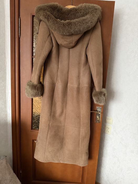 Натуральна дубльонка жіноча з хутром песця