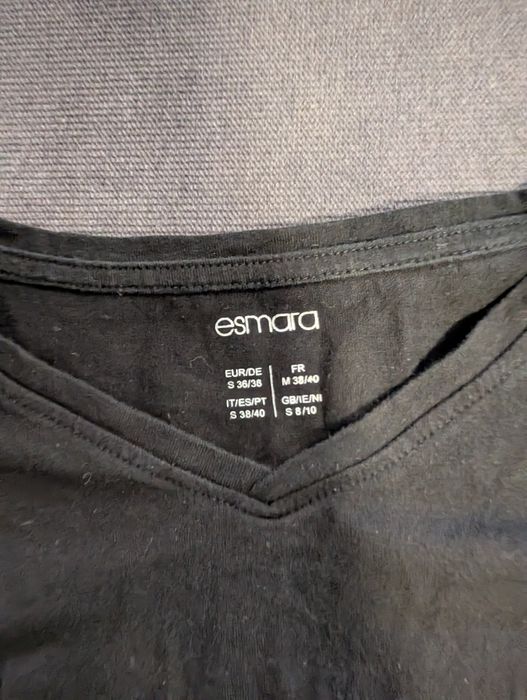 Esmara rozm S bluzka ciążowa długi rękaw czarna