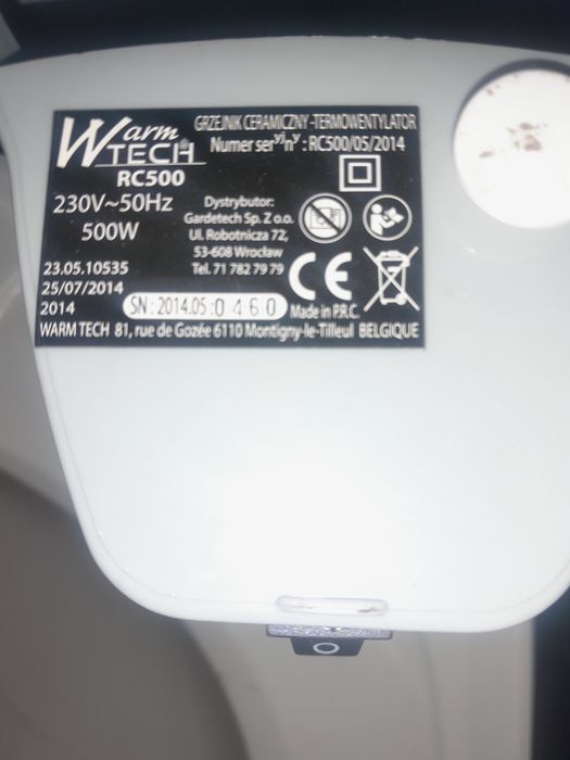 Grzejnik ceramiczny termowentylator