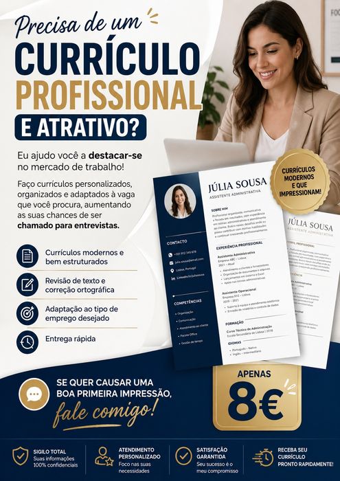 Faço Currículos, ajustes e correções