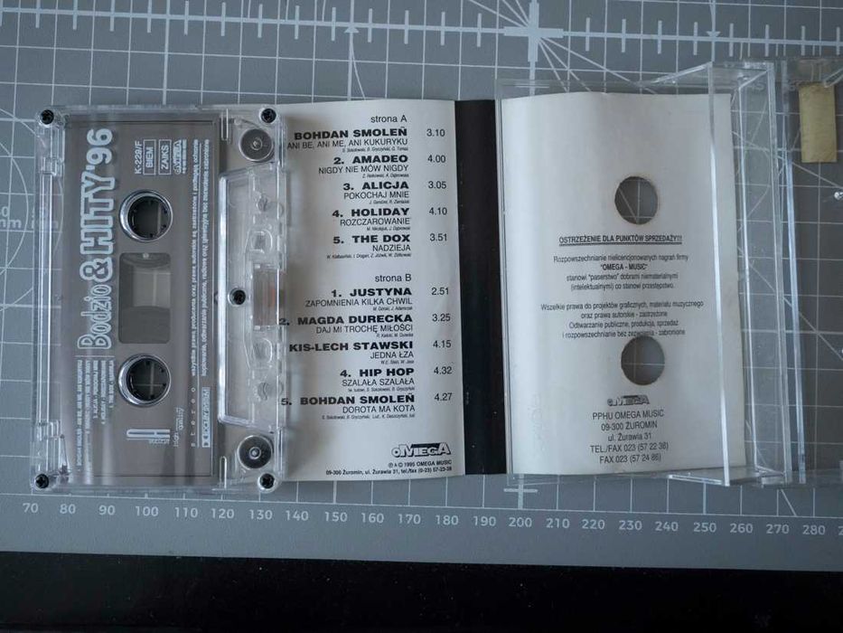Kasety magnetofonowe Bodzio'96 & Hity