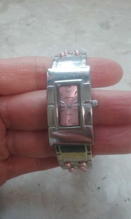 komplet kolczyki wisiorek bransoletka zegarek