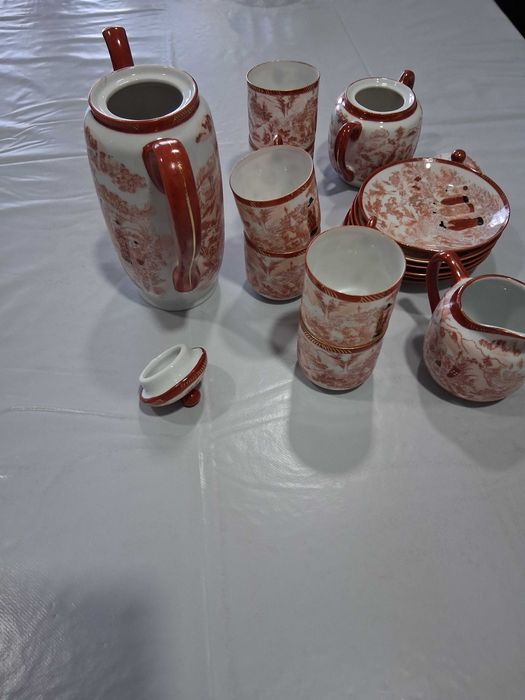 Conjunto de café japonês "Roxy China", anos 1940, 1/2 serviço completo