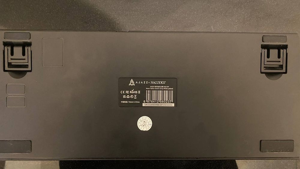 Клавиатура Ajazz ak820 Black-Yellow, Yellow switch abs keycap