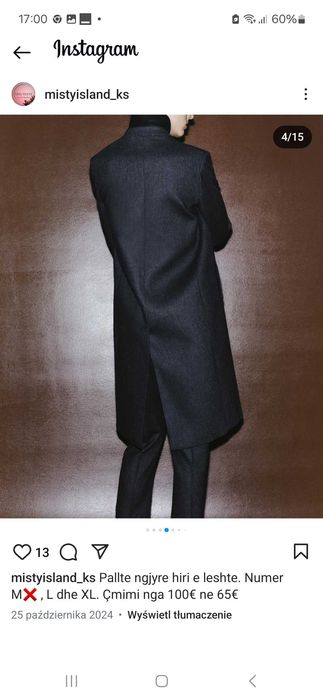 Zara komplet spodnie z plaszczem