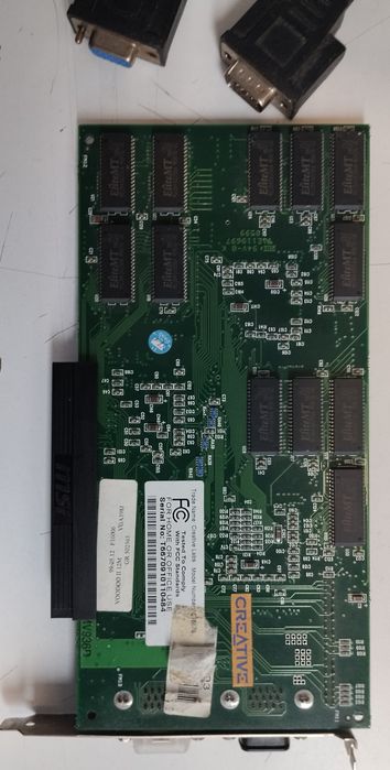 Placa 3D 3dfx Voodoo 2 Creative Labs 12MB (CT6870) + Cabo Pass-Through Original