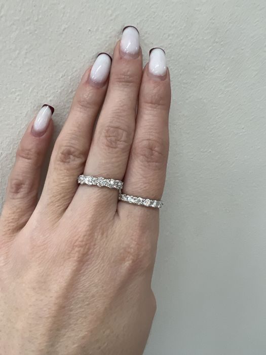 Золотое кольцо с бриллиантами р.16/0,54 ct белое золото 585 проба