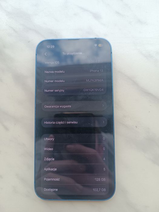 iPhone 13 128GB Niebieski (Blue) | Stan Bdb | Pudełko | Zadbany