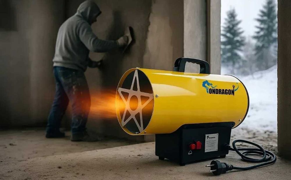 Газовая пушка 15 кВт Ondragon Обогреватель Тепловая пушка Дуйка Польша | НОВЕ | Наложка Газова теплова гармата ‼️