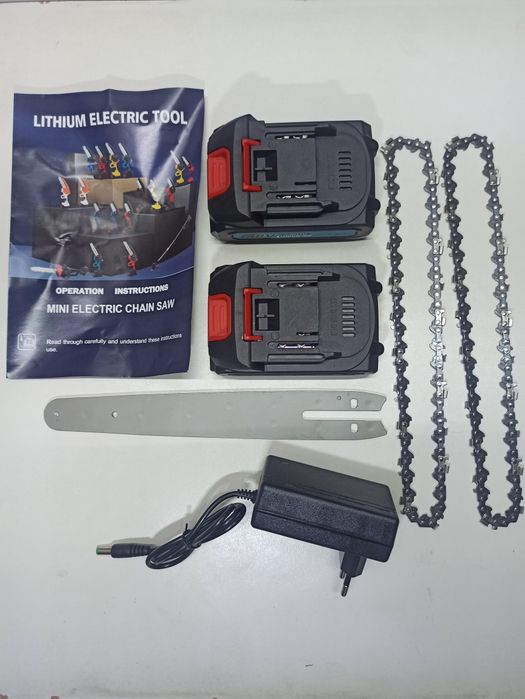 Piła Łańcuchowa Akumulatorowa 8cali 2 baterie 21V