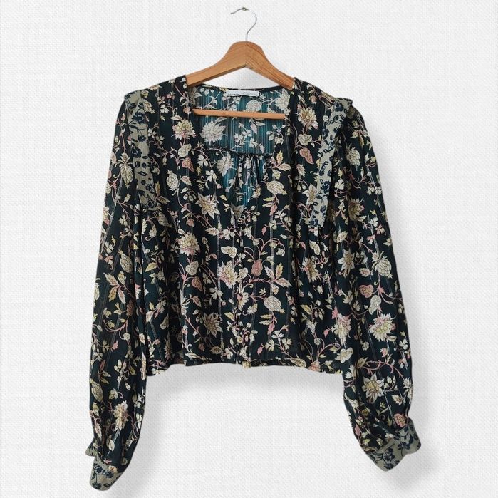 Bluzka w stylu boho z kwiatowym wzorem, Pull & Bear