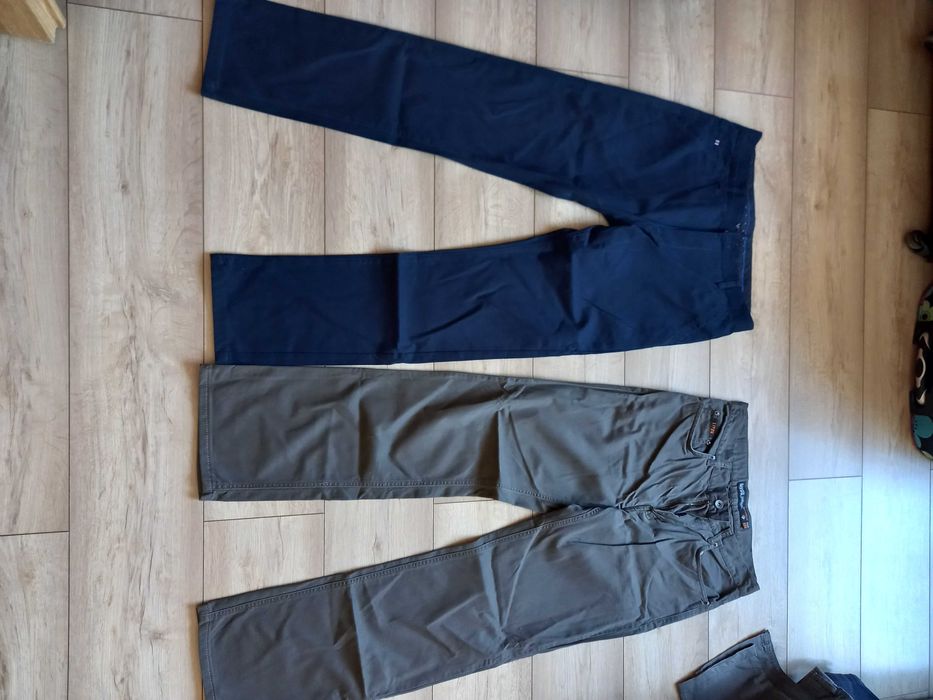 Spodnie męskie jeans kant eleganckie L