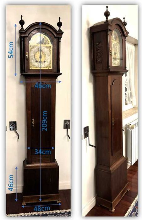 Relógio de pêndulo de caixa longa