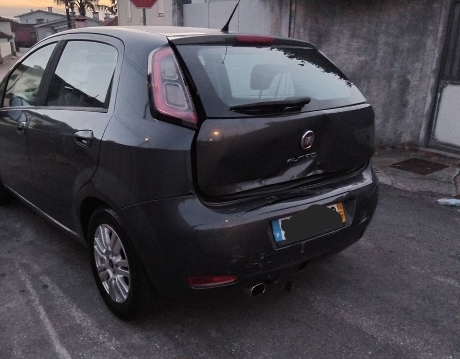 vendo fiat punto 1.3 multiget 2014 nacional   acidentado salvado