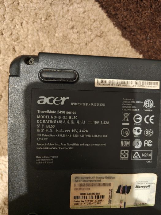 Acer Travelmate 2490