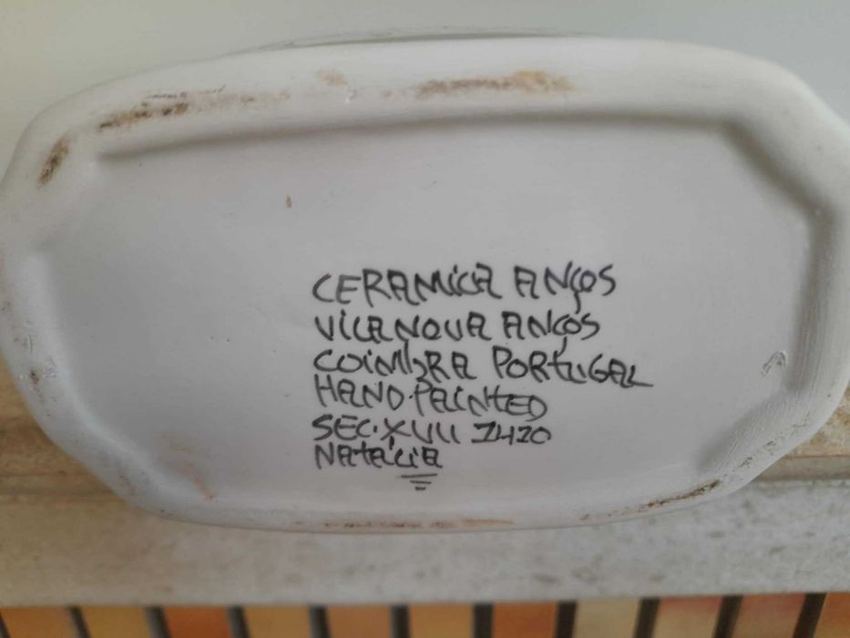 Jarra Cerâmica Anços – pintada à mão – Natércia – estilo século XVII