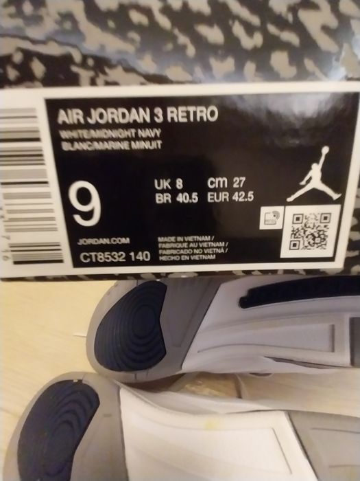 Air Jordan 3 Retro r 42.5
