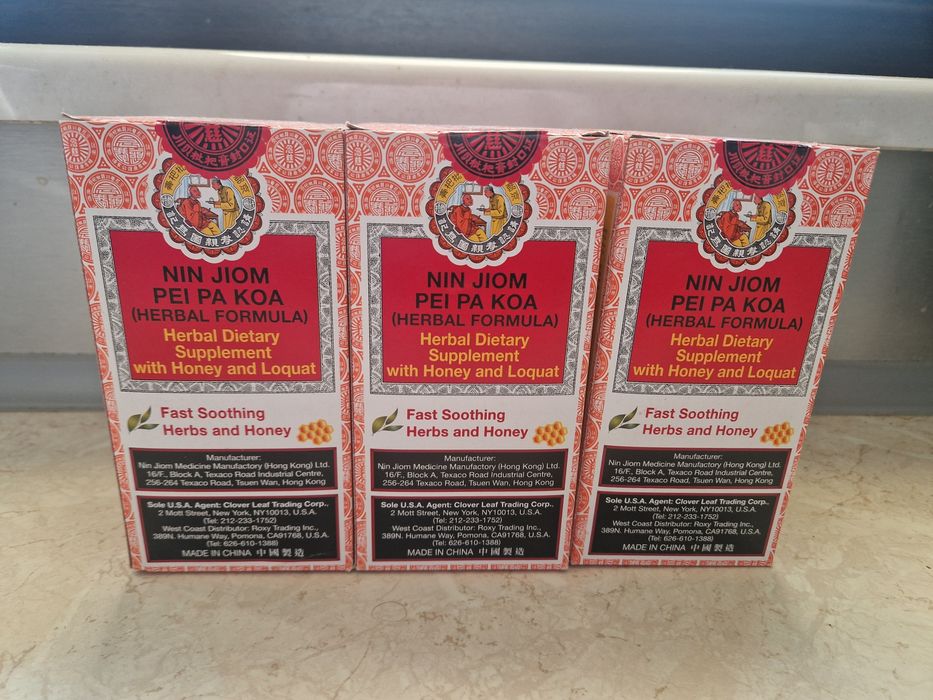 Syrop chiński Nin Jiom Pei Pa Koa ziołowo-miodowy nowy w oryg. Opak.