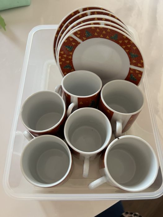 Conjunto chavenas natal