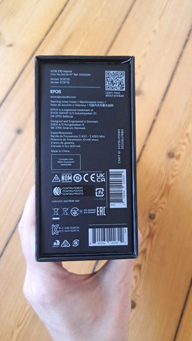 Auriculares gaming EPOS GTW 270 Hybrid, novo