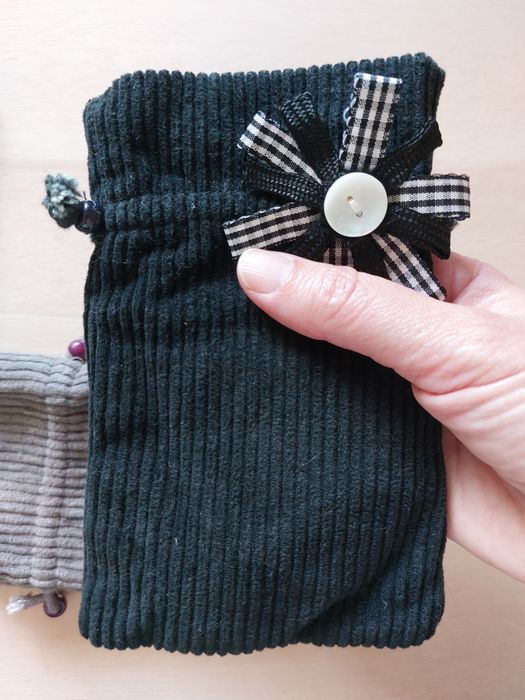 Conj. de 11 saquinhos em tecido