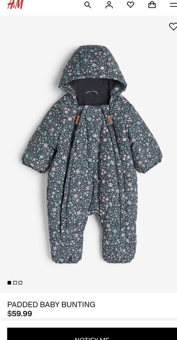 Демісезонний комбінезон для дівчинки 6-9-12 H&M