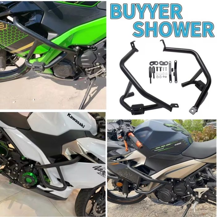 Дуги защиты Kawasaki Ninja 400 / 250 / 500 2018-2025: 7 800 грн