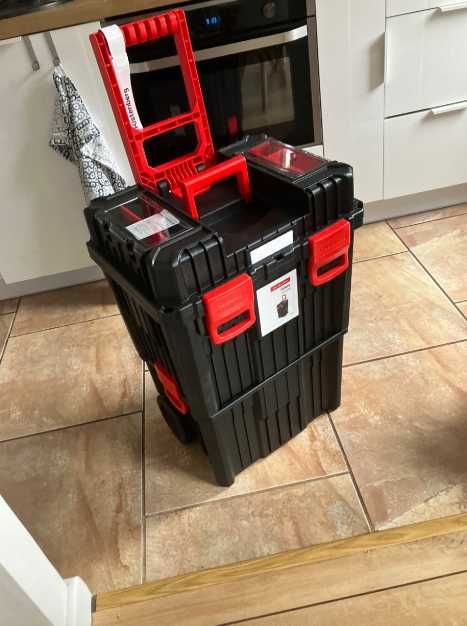 Profesjonalna XXL 3w1 Skrzynka Narzędziowa Na Kółkach Budowa + GRATIS
