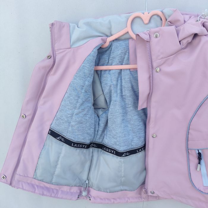 Демісезонна термо куртка для дівчаток на  зріст 92-116