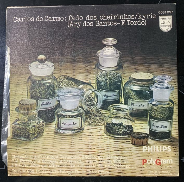 Vinil Carlos do Carmo - Fado dos Cheirinhos