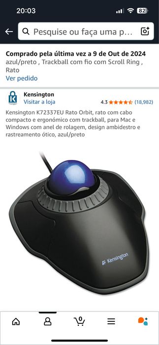 Kensington K72337EU Rato Orbit ergonómico