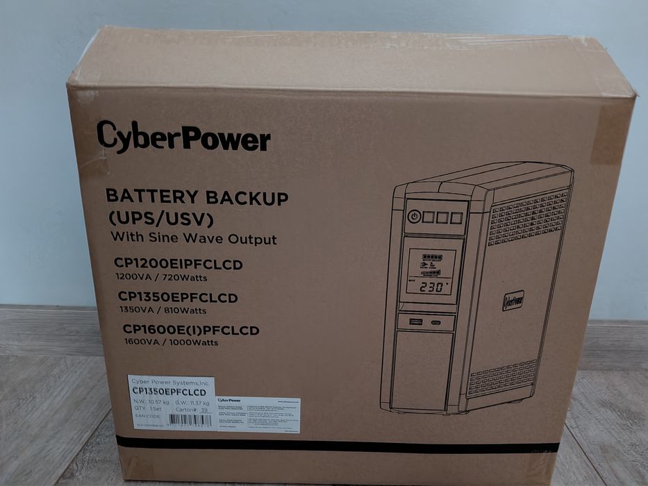UPS CyberPower CP1350EPFCLCD (Nowy, wygrany, OKAZJA)