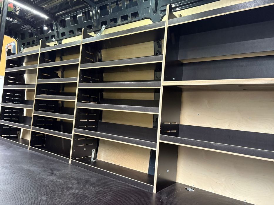 Regały do Opel Movano XL+, zabudowa z sklejki laminowanej 50 CM