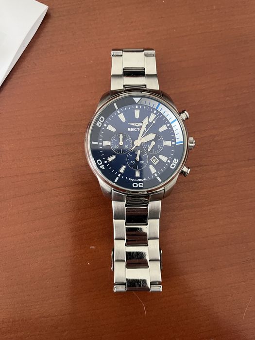 Relogio Sector - Aço / Azul