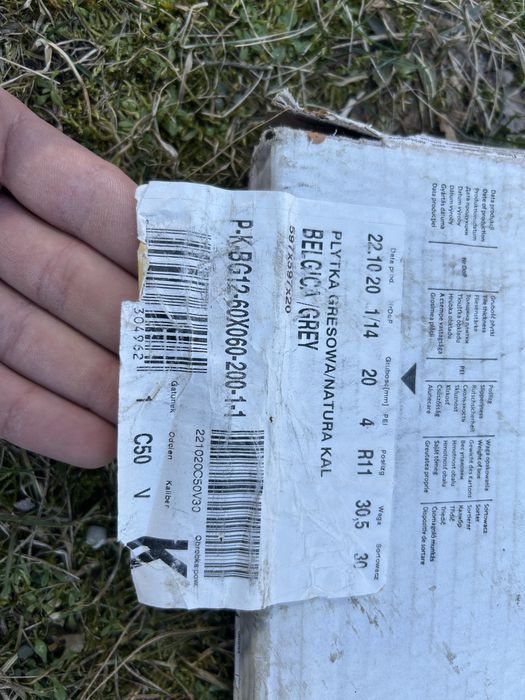 Plytki gresowe Grey 60x60x2